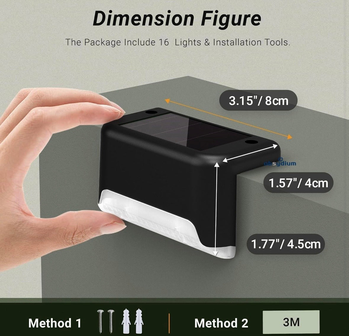 MINIMAL™Solar Deck Lights Outdoor
