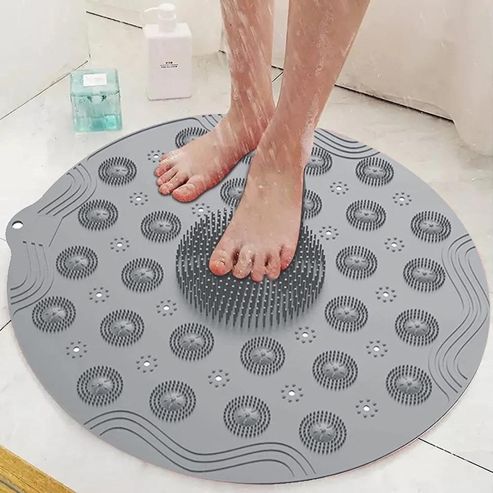 MINIMAL™Bathroom Mat- Silicone Non Slip Round Bathroom Mat(Assorted Color)