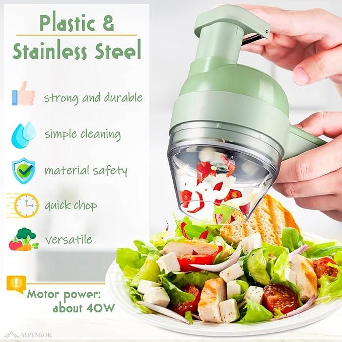 MINIMAL™4 in 1 Portable Electric Vegetable Cutter Set