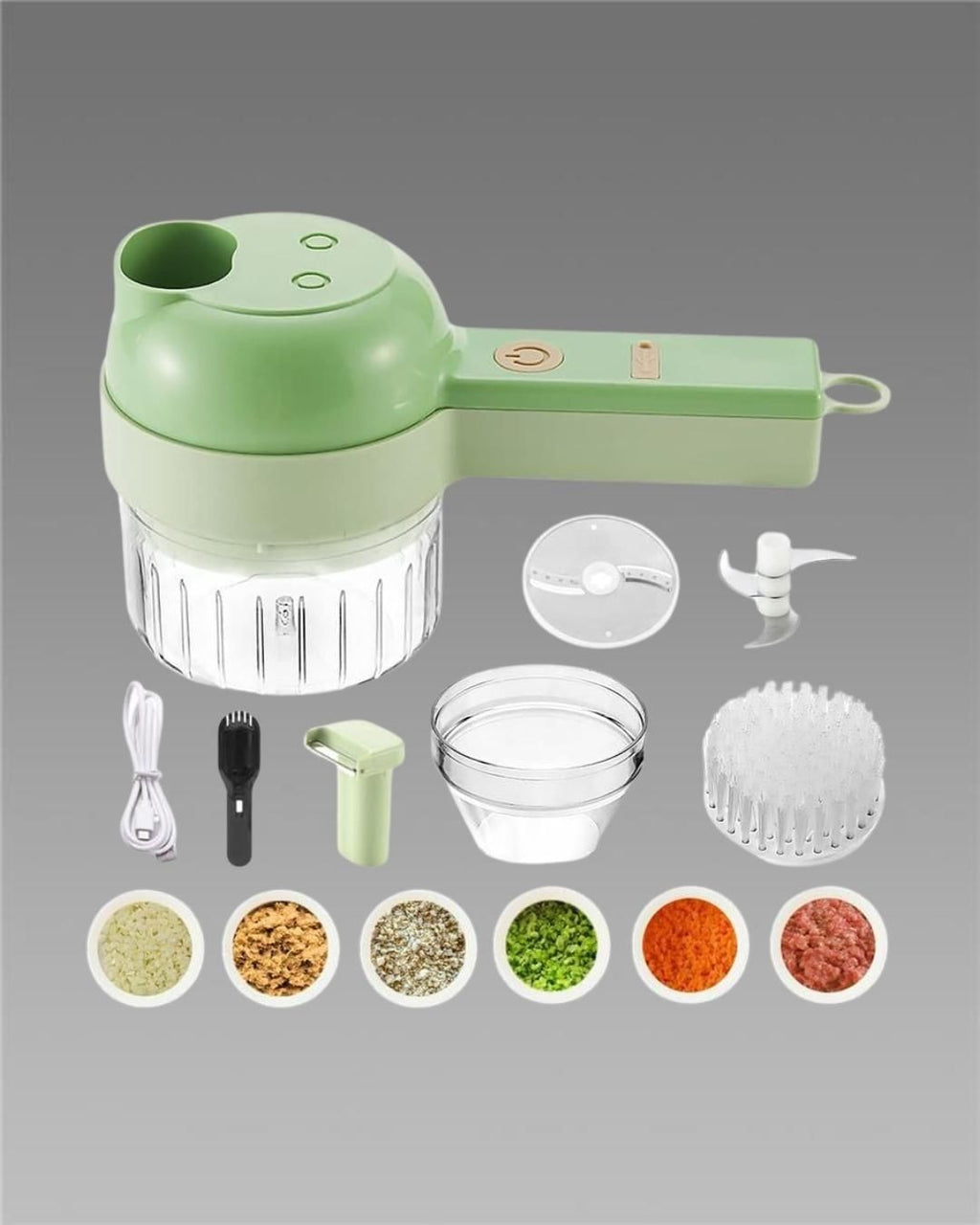 MINIMAL™4 in 1 Portable Electric Vegetable Cutter Set