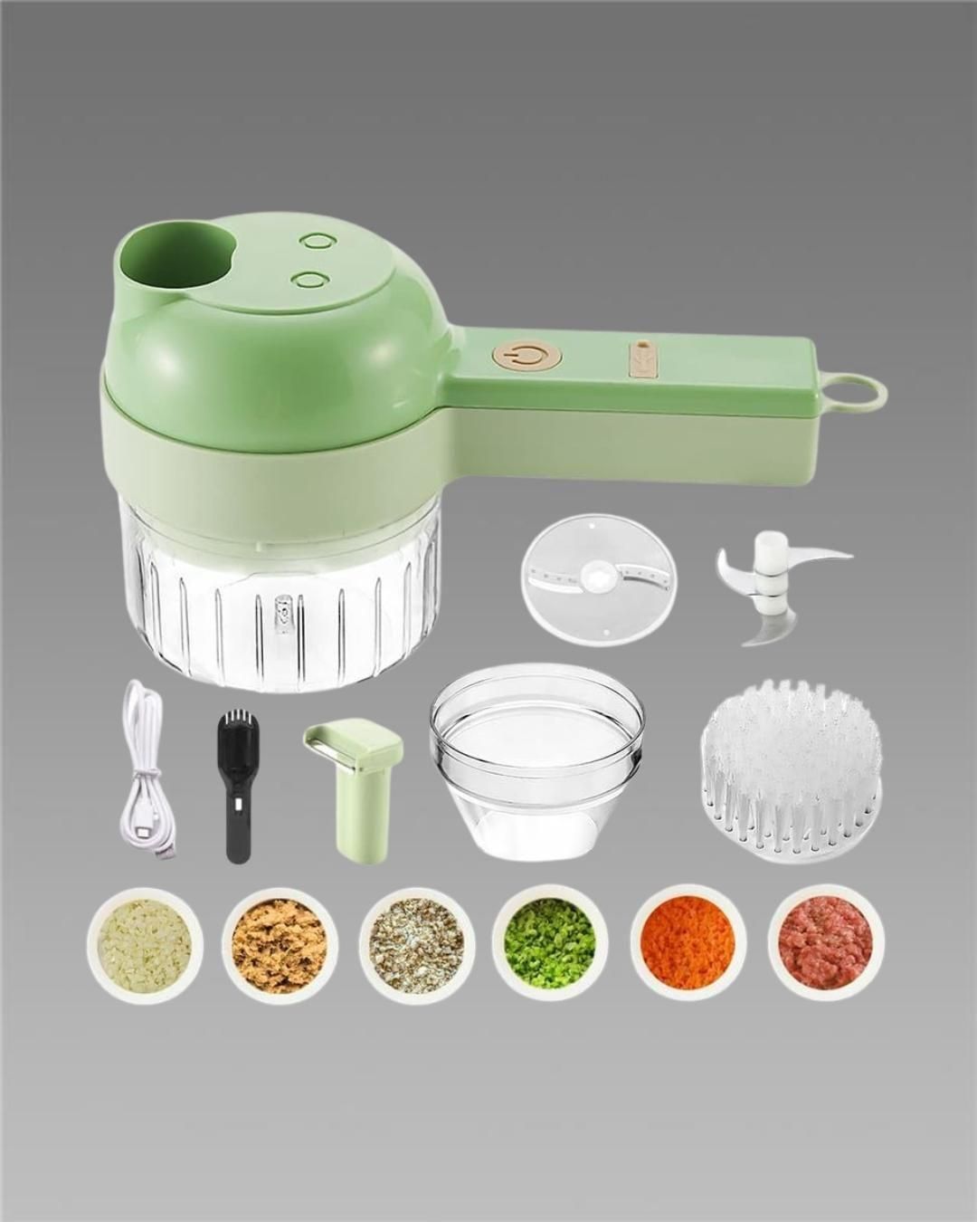 MINIMAL™4 in 1 Portable Electric Vegetable Cutter Set