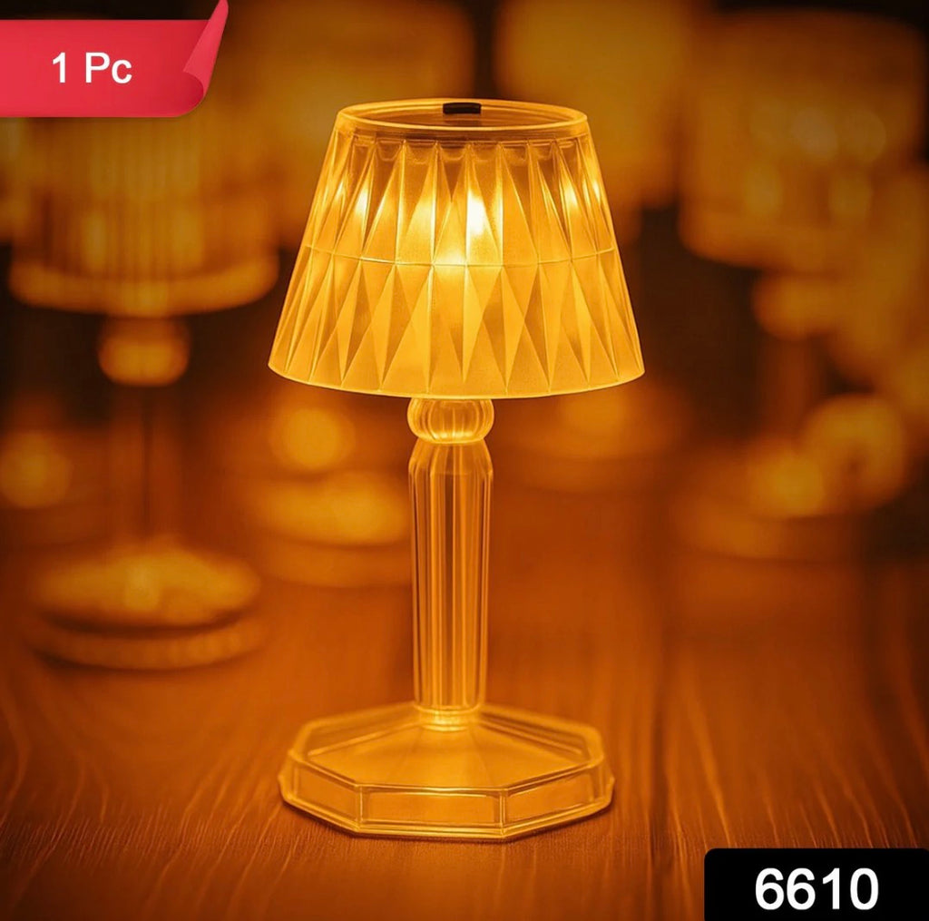 2in1 Transparent Mini Crystal Table Lamp with Reflection Light