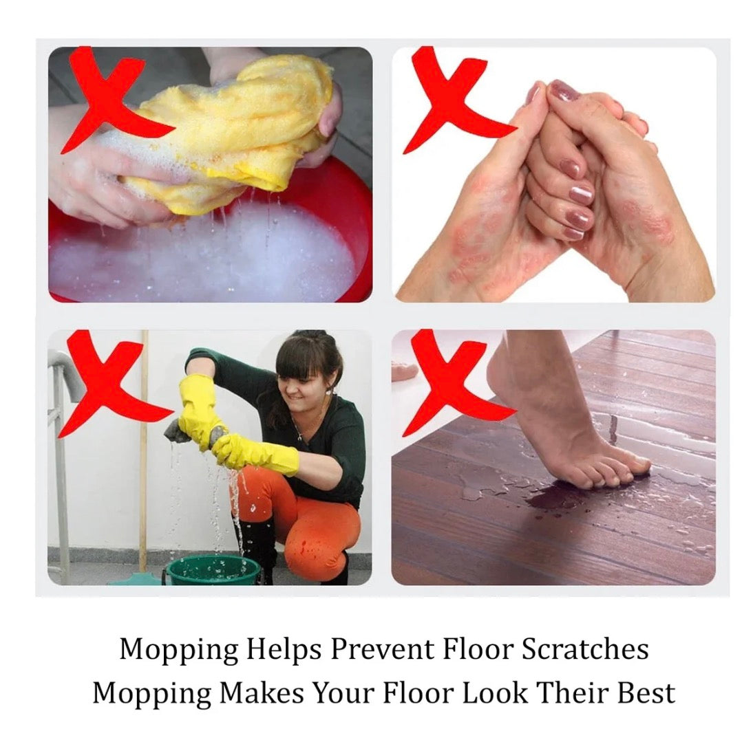 Quick Spin Mop Plastic spin, Bucket Floor Cleaning, Easy Wheels & Big Bucket, Floor Cleaning Mop with Bucket