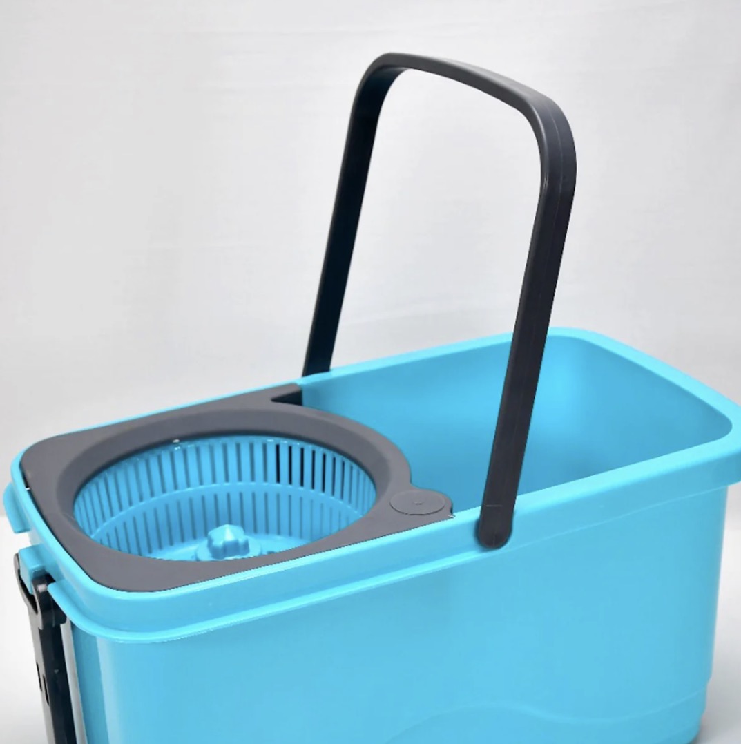 Quick Spin Mop Plastic spin, Bucket Floor Cleaning, Easy Wheels & Big Bucket, Floor Cleaning Mop with Bucket