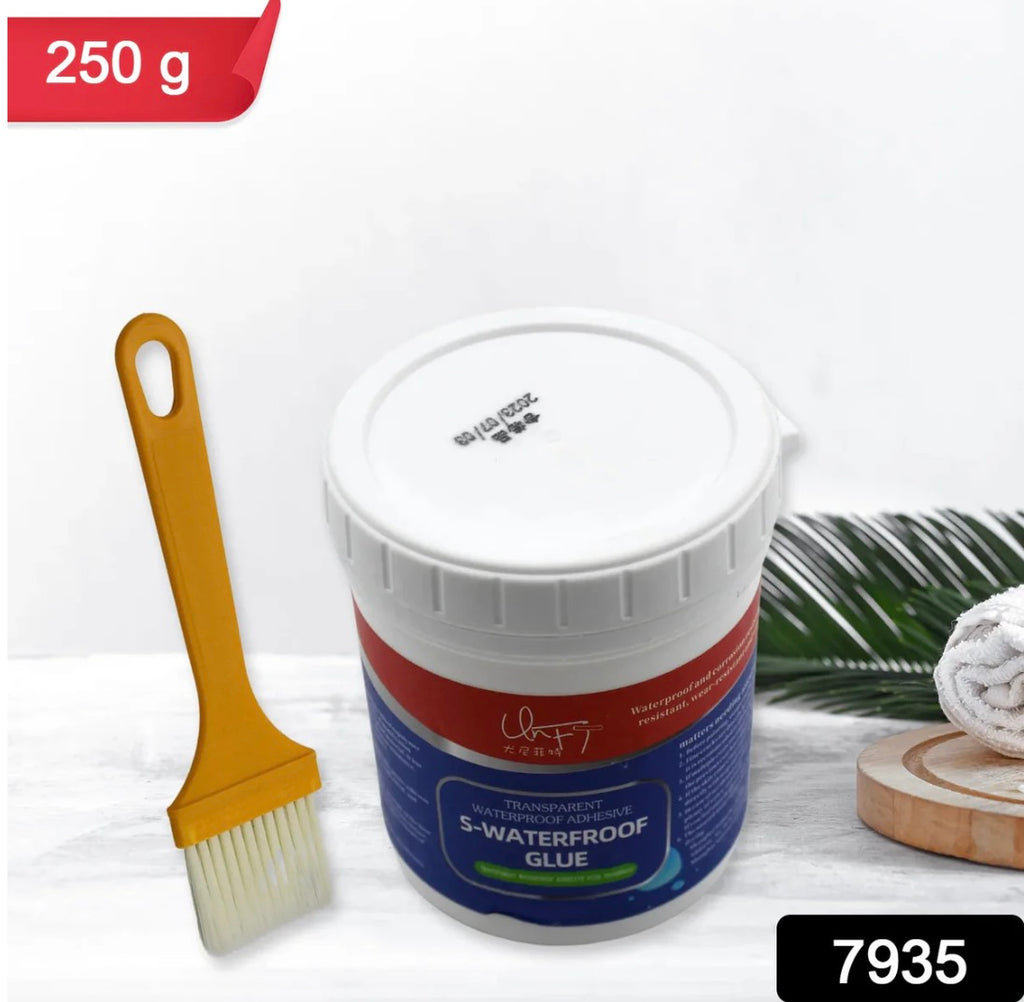 Transparent Waterproof Glue 250g with Brush, Leakage Protection Outdoor Bathroom Wall Tile Window Roof, Anti-Leakage Agent, sealant glue, Roof Sealant Waterproof Gel
