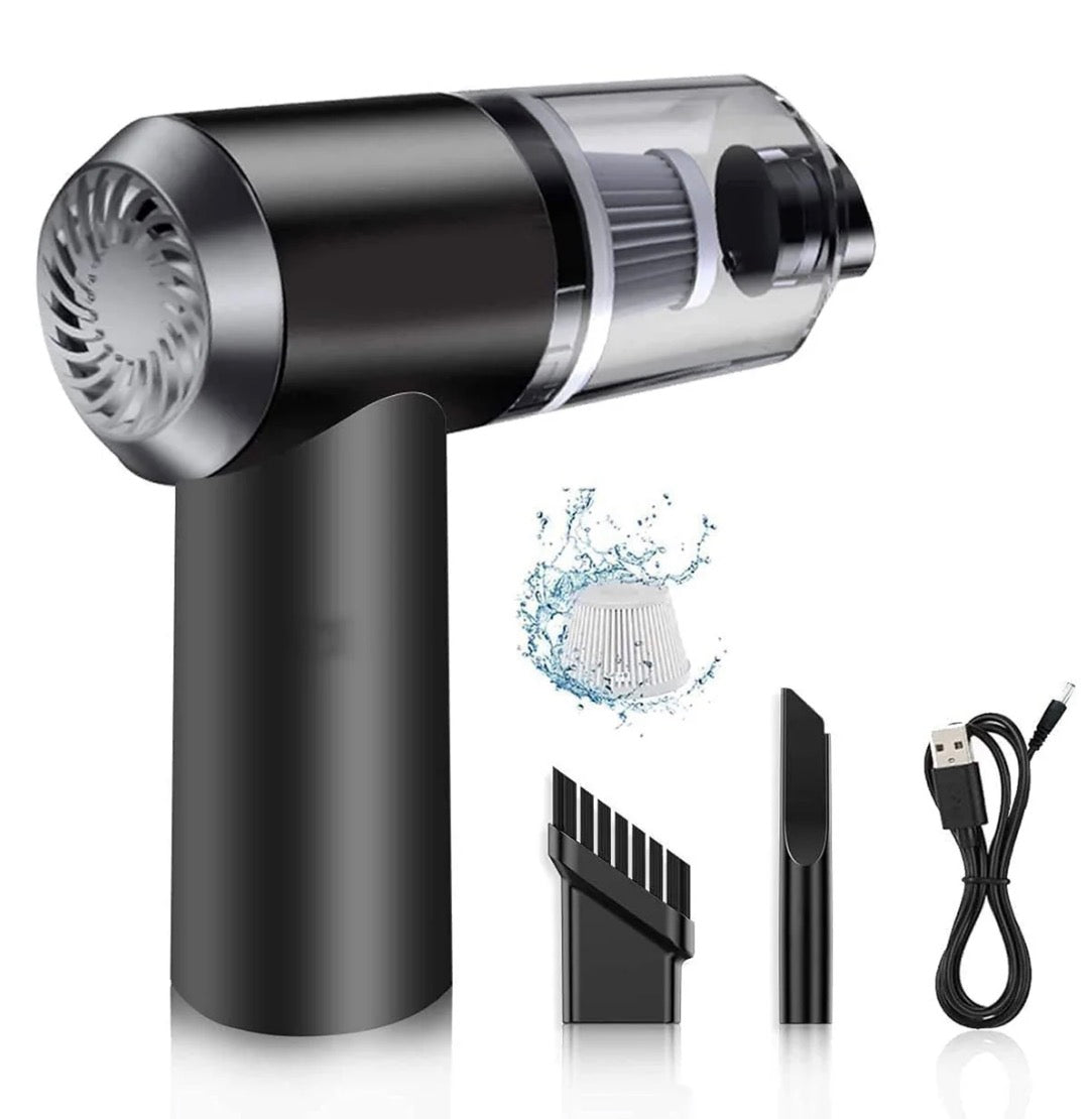 2 in 1 Wireless Vacuum Cleaner – 120W Handheld USB Rechargeable for Home & Car (1 Pc)