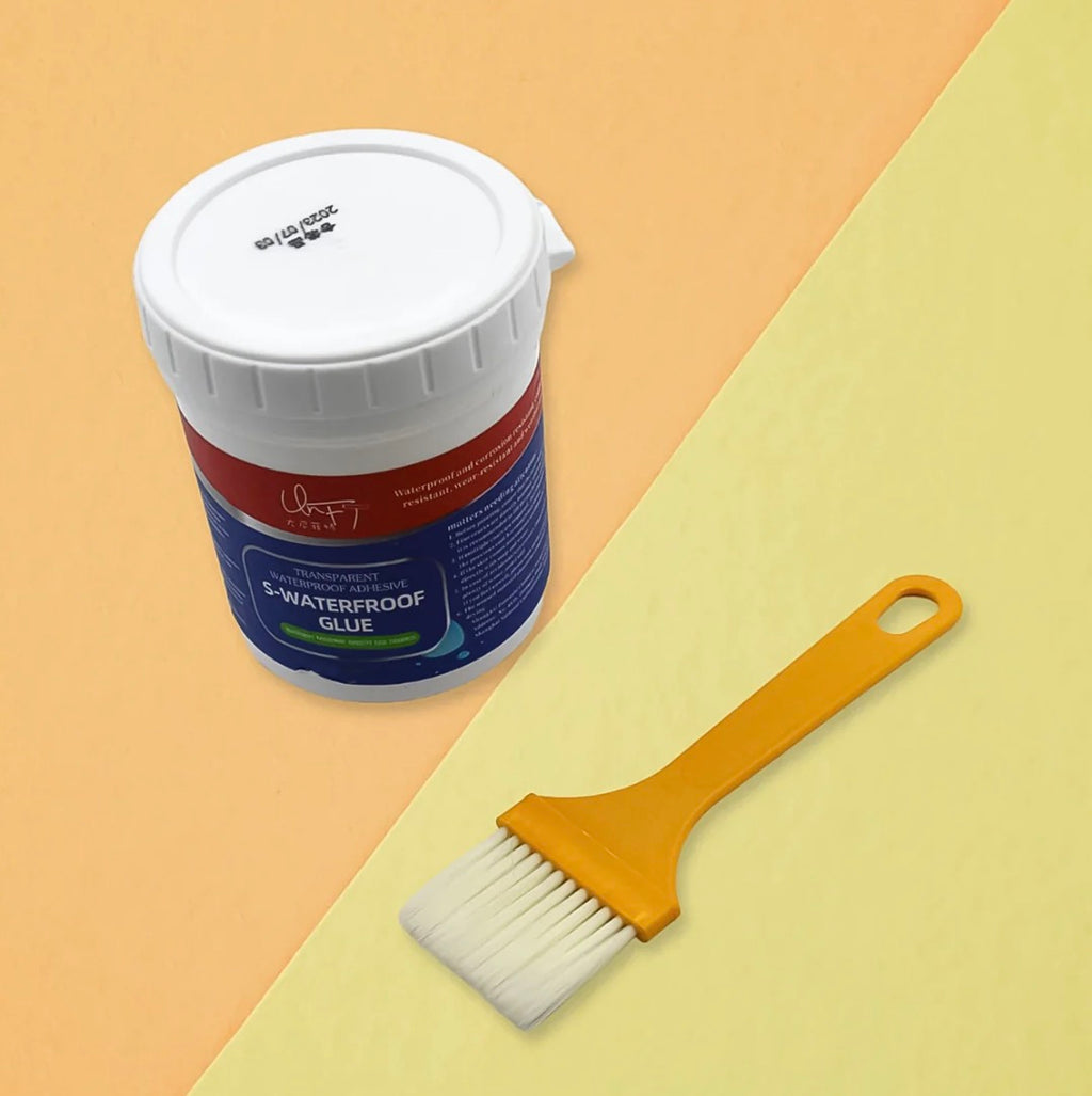 Transparent Waterproof Glue 250g with Brush, Leakage Protection Outdoor Bathroom Wall Tile Window Roof, Anti-Leakage Agent, sealant glue, Roof Sealant Waterproof Gel
