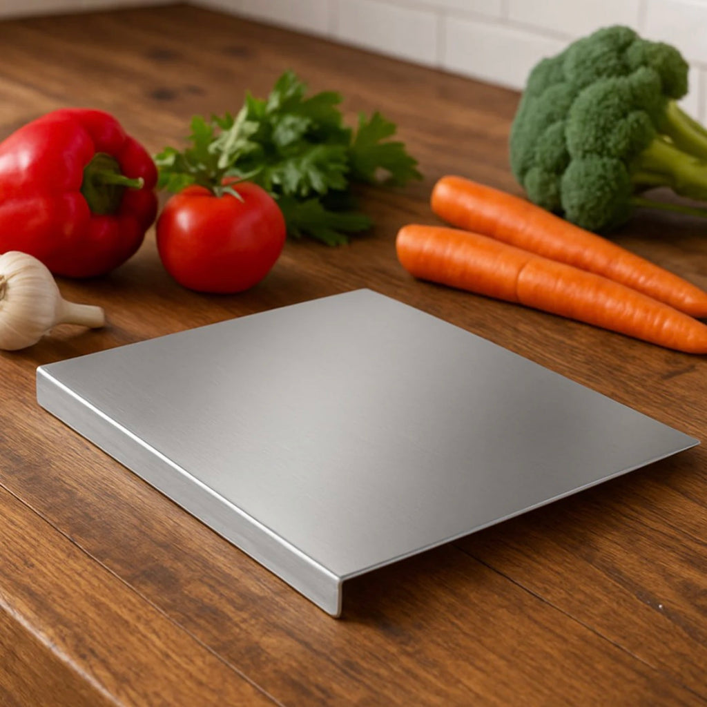 Premium Stainless Steel Anti-Bacterial Chopping Board for Kitchen (1 Pc)