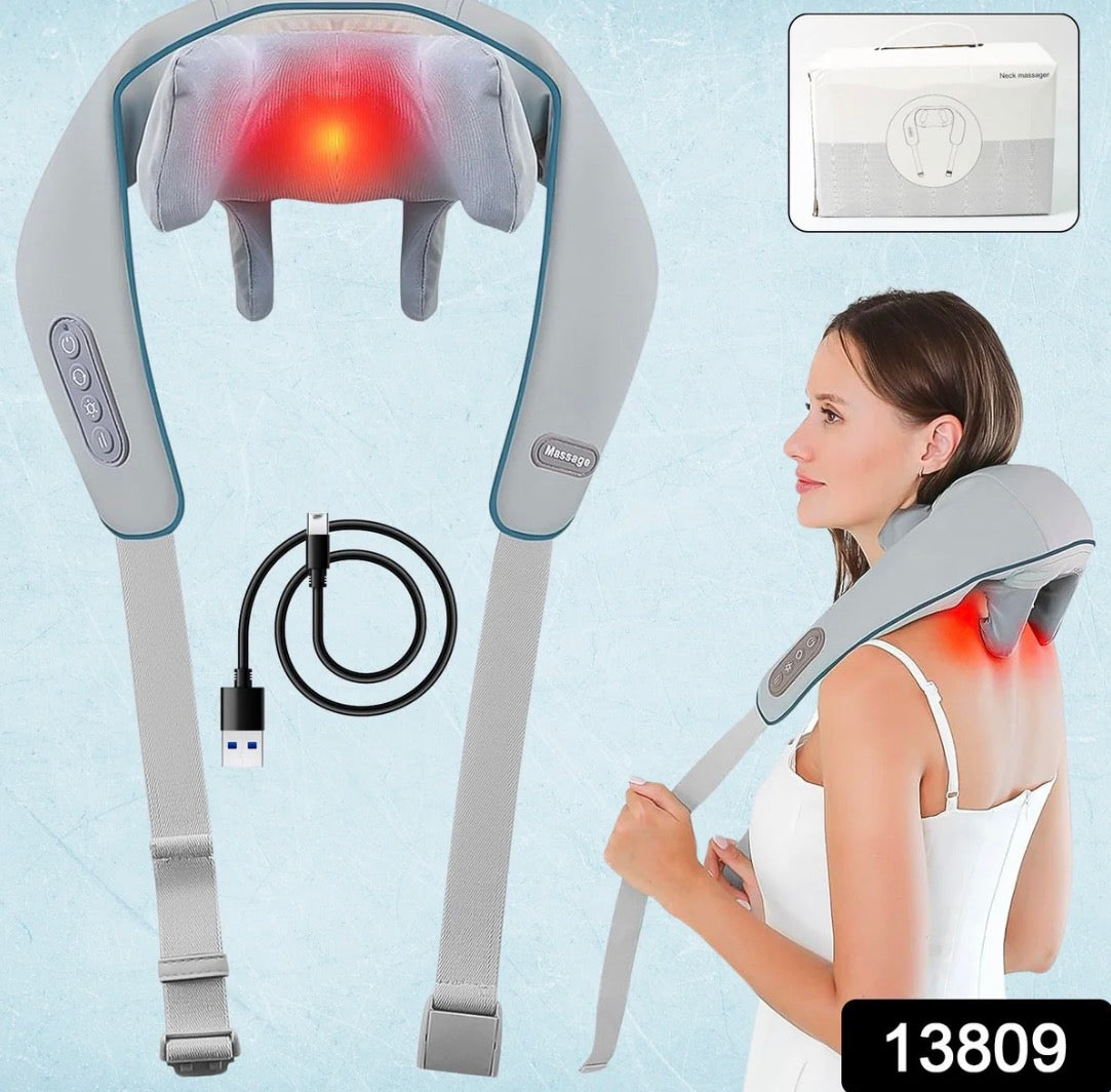 Neck & Shoulder Massagers with Heat, Electric Rechargeable (1 Pc)