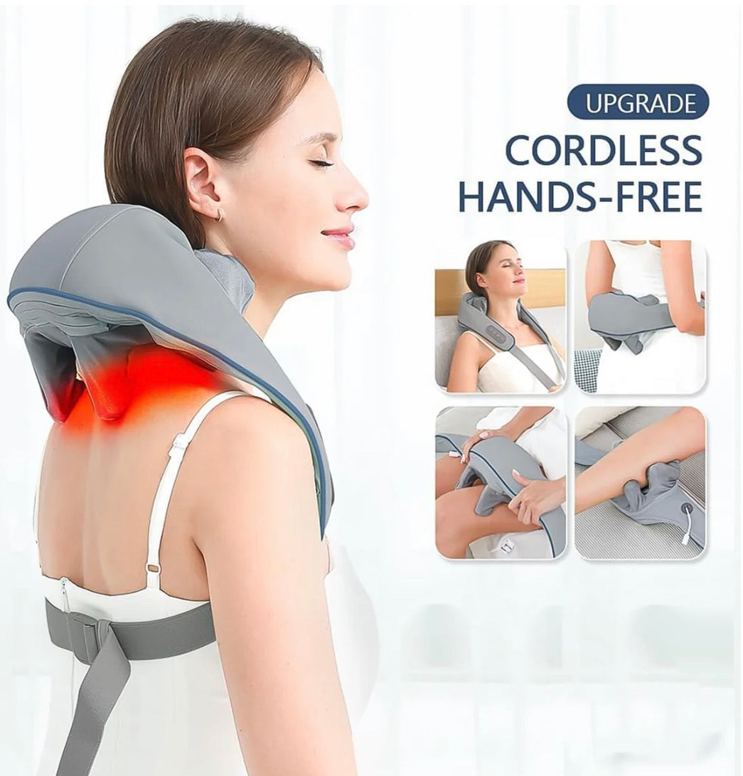 Neck & Shoulder Massagers with Heat, Electric Rechargeable (1 Pc)