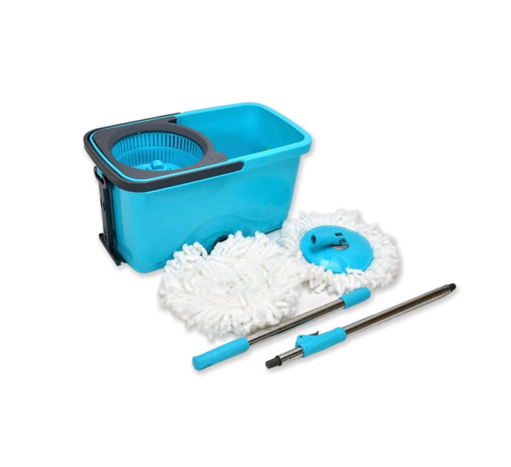 Quick Spin Mop Plastic spin, Bucket Floor Cleaning, Easy Wheels & Big Bucket, Floor Cleaning Mop with Bucket