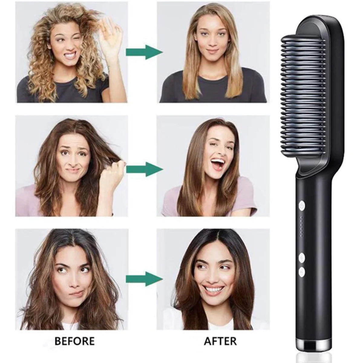 Hqt-909B Hair Straightener Used While Massaging Hair Scalps And Head., Hair accessories