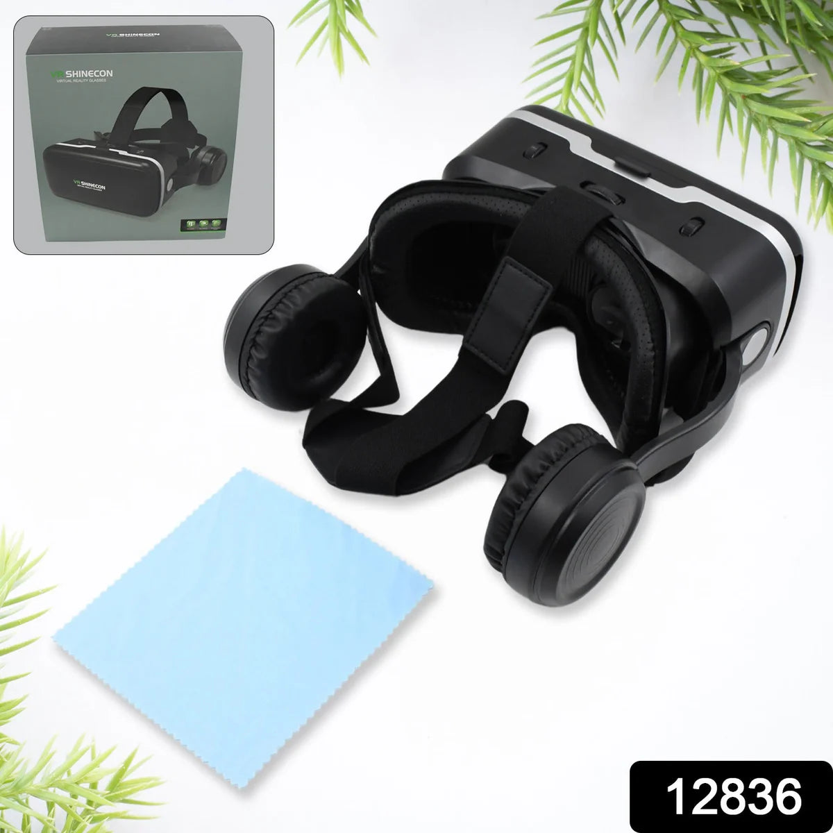 3D / HD VR Glasses Virtual Reality Goggles Headset for iOS for Android Smartphone VR Goggles-For 3D VR Movies Video Games with Headphones (1 Pc)